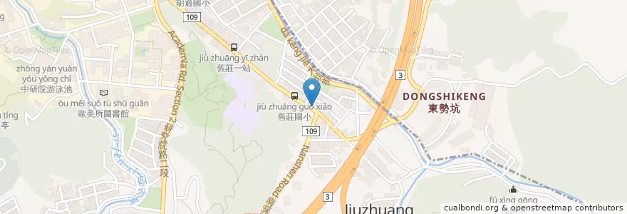 Mapa de ubicacion de 舊莊蚵仔麵線 en Taiwan, Neu-Taipeh, Taipeh, Nangang.