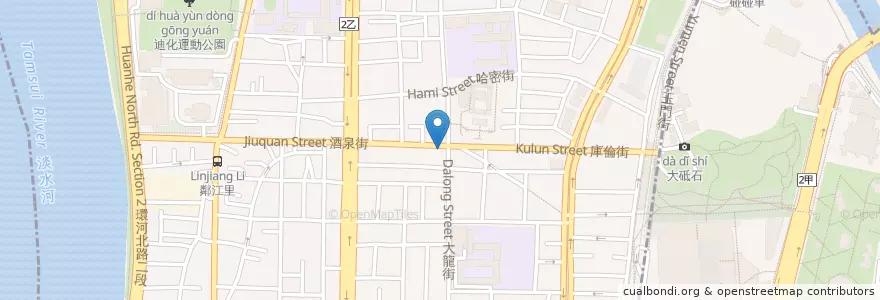 Mapa de ubicacion de 米哥烘焙坊 en Taïwan, Nouveau Taipei, Taipei, 大同區.