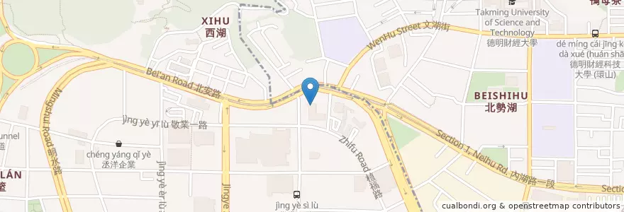Mapa de ubicacion de N°168牛排館 en Тайвань, Новый Тайбэй, Тайбэй, Нэйху.