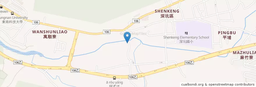 Mapa de ubicacion de 小師父 en 臺灣, 新北市, 深坑區.