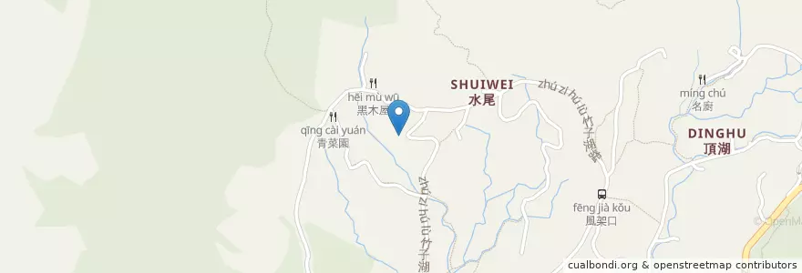 Mapa de ubicacion de 竹湖土雞城 en Тайвань, Новый Тайбэй, Тайбэй, 北投區.