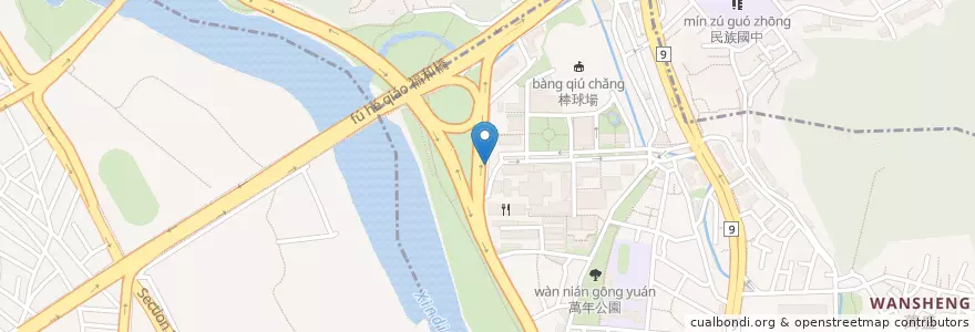 Mapa de ubicacion de 師大分部臭豆腐 en تايوان, تايبيه الجديدة, تايبيه.