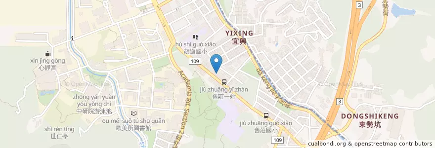 Mapa de ubicacion de 大豐自助餐 en تايوان, تايبيه الجديدة, تايبيه, 南港區.
