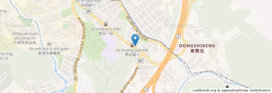 Mapa de ubicacion de 胖老爹美式炸雞 en Taïwan, Nouveau Taipei, Taipei, District De Nangang.