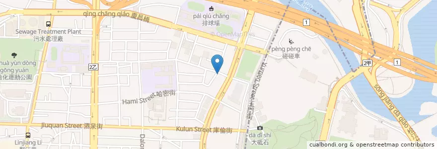 Mapa de ubicacion de 巷口麵店 en 臺灣, 新北市, 臺北市.