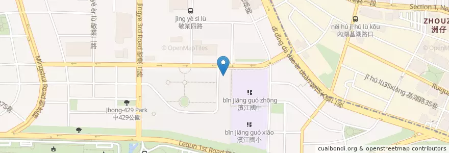 Mapa de ubicacion de Dear Cafe en 타이완, 신베이 시, 타이베이시, 중산 구, 네이후 구.