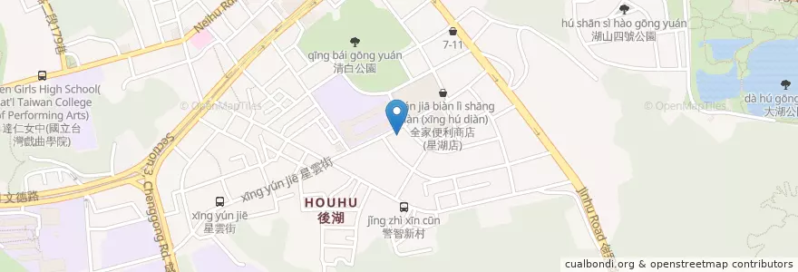 Mapa de ubicacion de 麥町吐司工房 en 台湾, 新北市, 台北市, 内湖区.