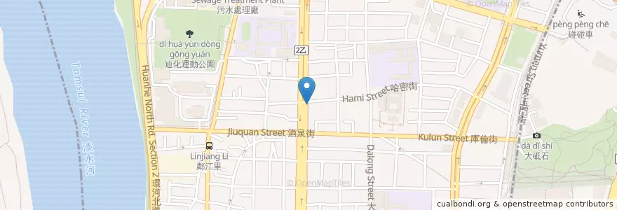 Mapa de ubicacion de 益鼎讚紅豆餅 en تایوان, 新北市, تایپه, 大同區.