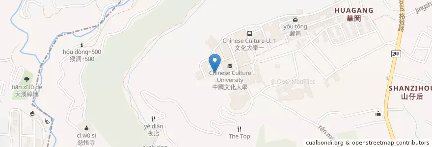 Mapa de ubicacion de 家之味食堂 en تايوان, تايبيه الجديدة, تايبيه, 北投區.