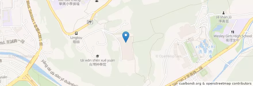 Mapa de ubicacion de 美心小館 en Tayvan, 新北市, Taipei, 士林區.