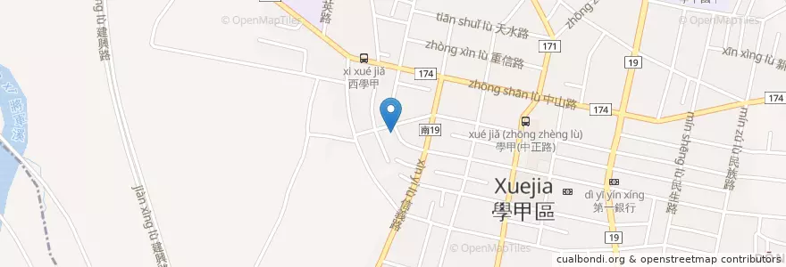 Mapa de ubicacion de 大順吉 en 台湾, 台南市, 学甲区.