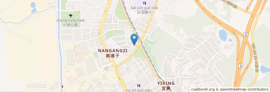 Mapa de ubicacion de 協力雞排 en تایوان, 新北市, تایپه, 南港區.