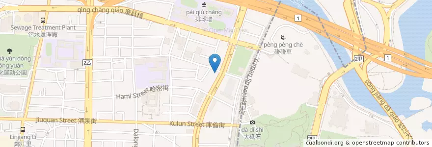 Mapa de ubicacion de 806魯肉飯清粥 en تايوان, تايبيه الجديدة, تايبيه.