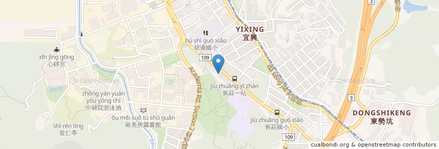 Mapa de ubicacion de 58快炒 en Taiwan, New Taipei, Taipei, Nangang District.