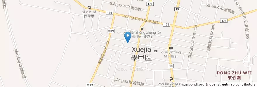 Mapa de ubicacion de 大呼過癮 en Taiwan, Tainan, Xuejia District.