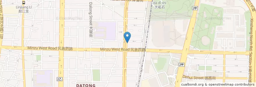 Mapa de ubicacion de 金春發牛肉店 en Taïwan, Nouveau Taipei, Taipei.