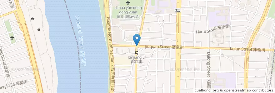 Mapa de ubicacion de 黃家米苔目 en 台湾, 新北市, 台北市, 大同区.
