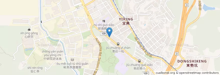 Mapa de ubicacion de 桂花香快炒屋 en Taiwan, 新北市, Taipé, 南港區.