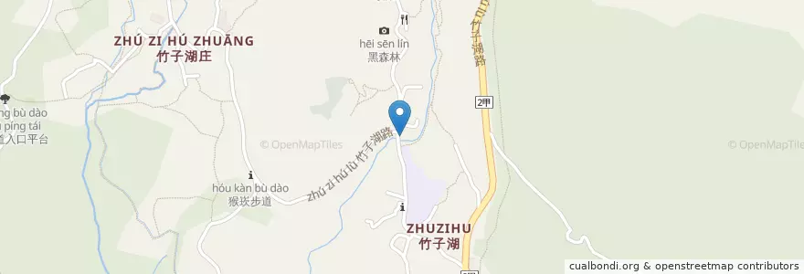 Mapa de ubicacion de 湖田橋餐廳 en 臺灣, 新北市, 臺北市, 北投區.