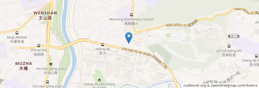 Mapa de ubicacion de 永康街左撇子 en 台湾, 新北市, 台北市, 文山区.