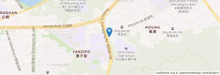 Mapa de ubicacion de 珍好早餐 en 타이완, 신베이 시, 타이베이시, 네이후 구.