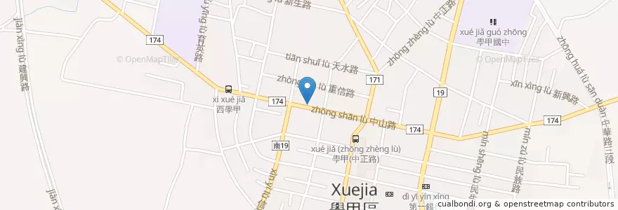 Mapa de ubicacion de 九野和 en 臺灣, 臺南市, 學甲區.