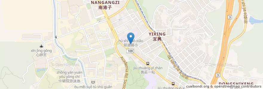 Mapa de ubicacion de 小籠包 en Taiwan, New Taipei, Taipei, Nangang District.