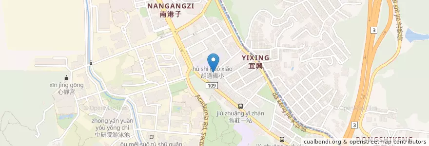 Mapa de ubicacion de 魯國滷味 en 타이완, 신베이 시, 타이베이시, 난강 구.