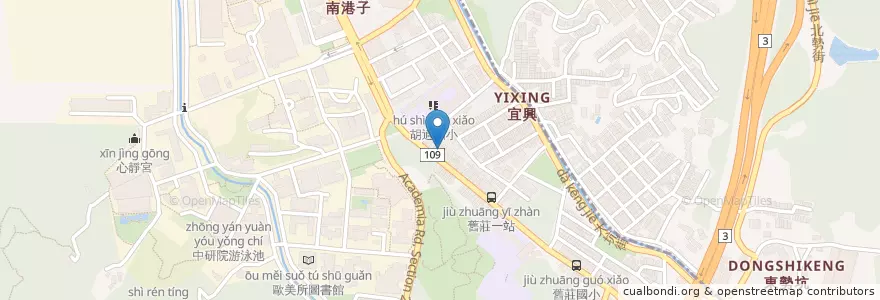 Mapa de ubicacion de 女兒坊麵食館 en Tayvan, 新北市, Taipei, 南港區.