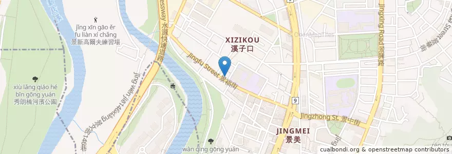 Mapa de ubicacion de 陽光小築 en Тайвань, Новый Тайбэй, 文山區.