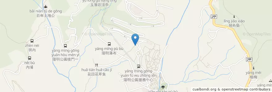 Mapa de ubicacion de 陽明山 山藥之家 en تایوان, 新北市, تایپه, 北投區.