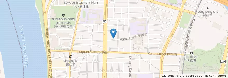 Mapa de ubicacion de 小里子海鮮 en Tayvan, 新北市, Taipei, 大同區.