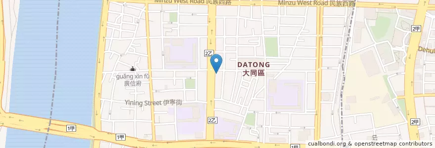 Mapa de ubicacion de 君城本家 en 타이완, 신베이 시, 타이베이시, 다퉁 구.