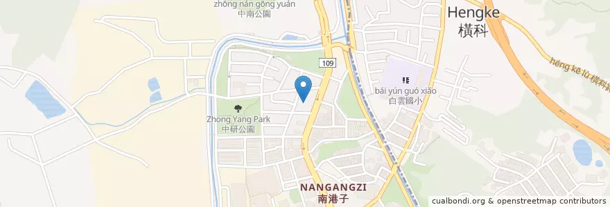 Mapa de ubicacion de 皇冠自助式涮涮鍋 en Taïwan, Nouveau Taipei, Taipei, District De Nangang.