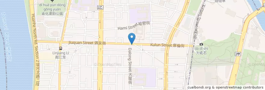 Mapa de ubicacion de 第一土鵝肉 en Tayvan, 新北市, Taipei, 大同區.