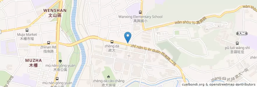 Mapa de ubicacion de 米塔義式廚房 en تايوان, تايبيه الجديدة, تايبيه, 文山區.
