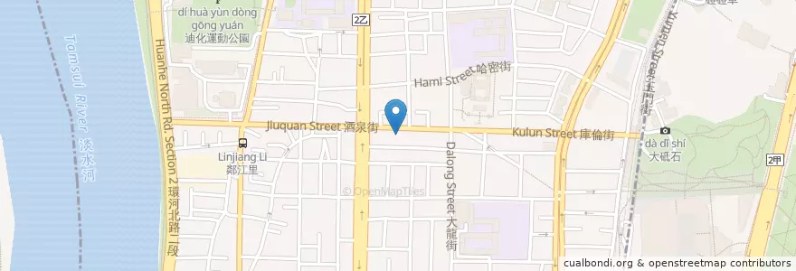 Mapa de ubicacion de 金和麵食館 en Тайвань, Новый Тайбэй, Тайбэй, Датун.