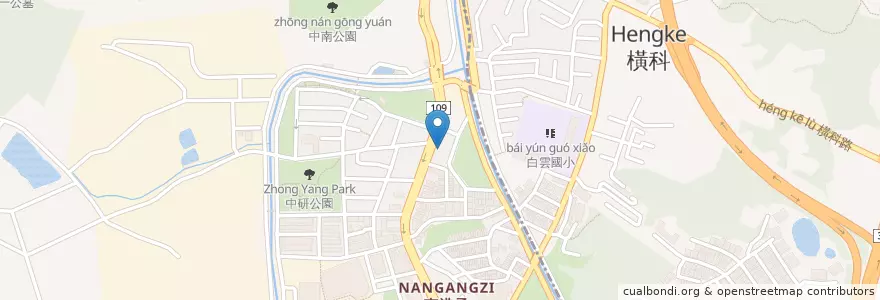 Mapa de ubicacion de 三媽臭臭鍋 en Tayvan, 新北市, Taipei, 南港區.