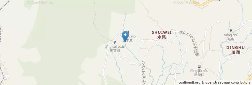 Mapa de ubicacion de 竹子湖休閒中心 en Taiwan, 新北市, Taipei, 北投區.