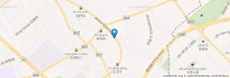 Mapa de ubicacion de 松展多利藥局 en Taiwan, Neu-Taipeh, Luzhou.