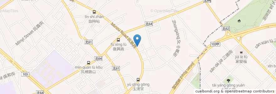 Mapa de ubicacion de 歐維斯早餐店 en 臺灣, 新北市, 蘆洲區.