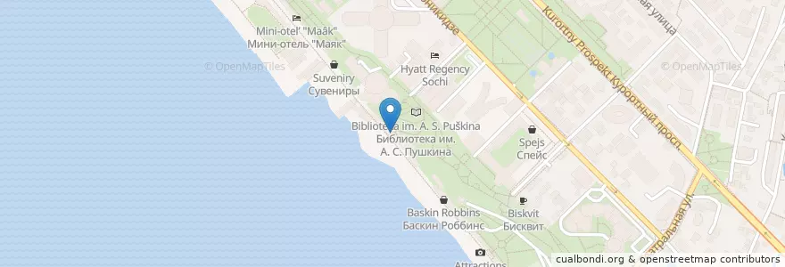Mapa de ubicacion de Марьям en ロシア, 南部連邦管区, クラスノダール地方, Городской Округ Сочи.