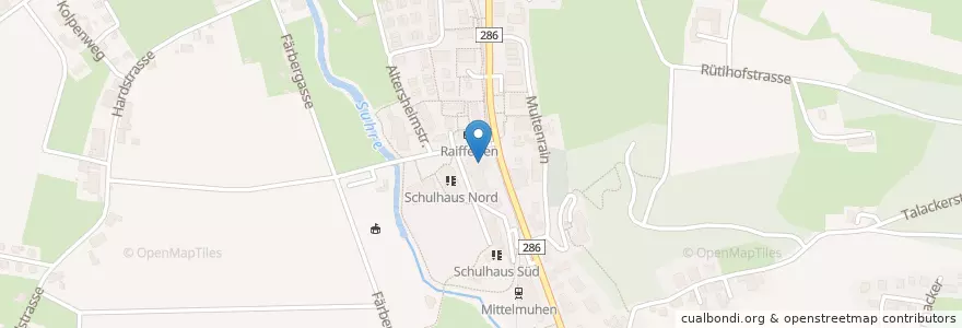 Mapa de ubicacion de Praxis Fahe en Швейцария, Аргау, Bezirk Aarau, Muhen.