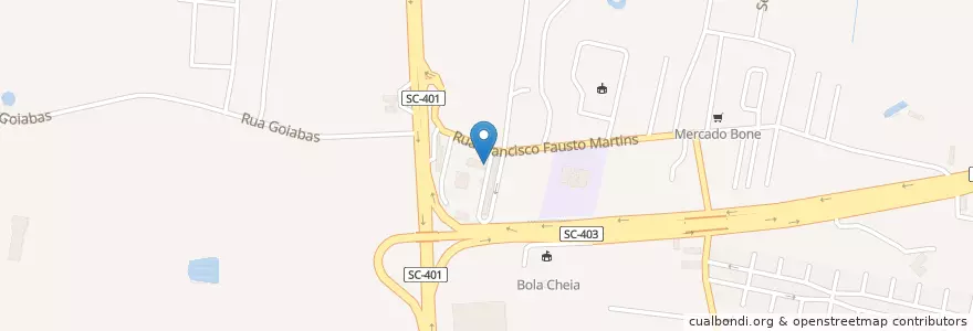 Mapa de ubicacion de Bicicletário do Terminal Integrado de Canasvieiras - TICAN en Brezilya, Güney Bölgesi, Santa Catarina, Microrregião De Florianópolis, Região Geográfica Intermediária De Florianópolis, Florianópolis.