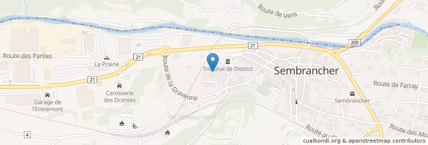Mapa de ubicacion de L'Impasse en スイス, Valais/Wallis, Entremont, Sembrancher.