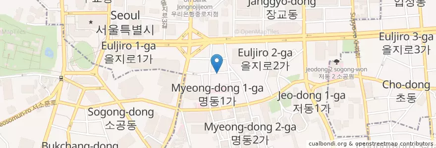 Mapa de ubicacion de Gobong Samgyetang, Ginseng Chix en Corea Del Sur, Seúl, 명동.