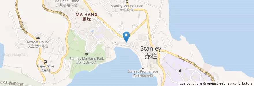 Mapa de ubicacion de Smugglers Inn en China, Guangdong, Hong Kong, Pulau Hong Kong, Wilayah Baru, 南區 Southern District.