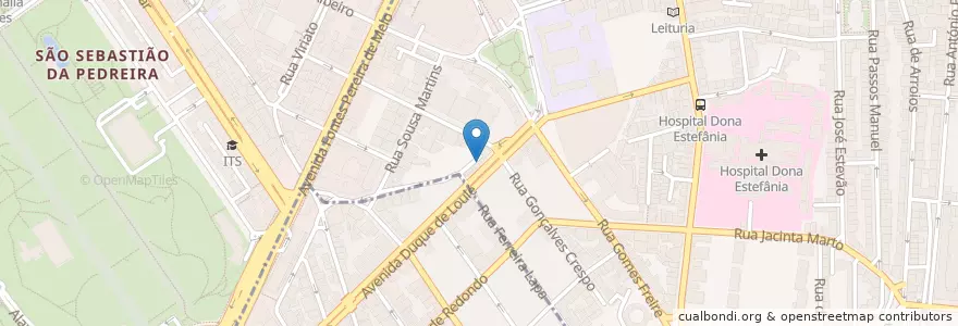 Mapa de ubicacion de Restaurante Dona Beija en ポルトガル, Área Metropolitana De Lisboa, Lisboa, Grande Lisboa, リスボン, Arroios.
