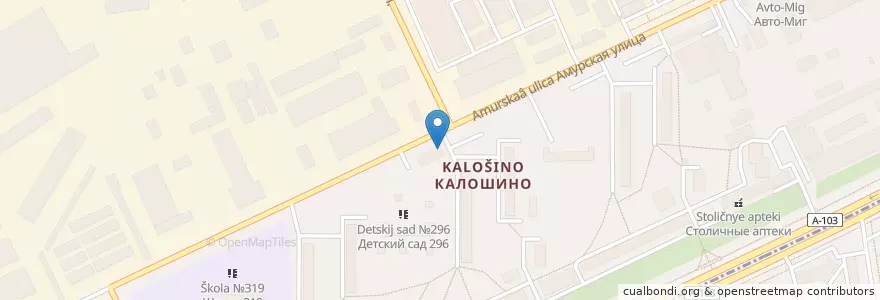 Mapa de ubicacion de КаФишка en Россия, Центральный Федеральный Округ, Москва, Восточный Административный Округ, Район Гольяново.