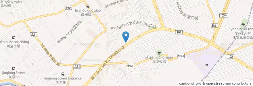 Mapa de ubicacion de 陳彥廷診所 en Тайвань, Новый Тайбэй, 蘆洲區.